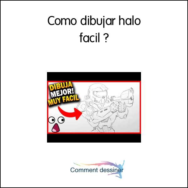 Como dibujar halo facil